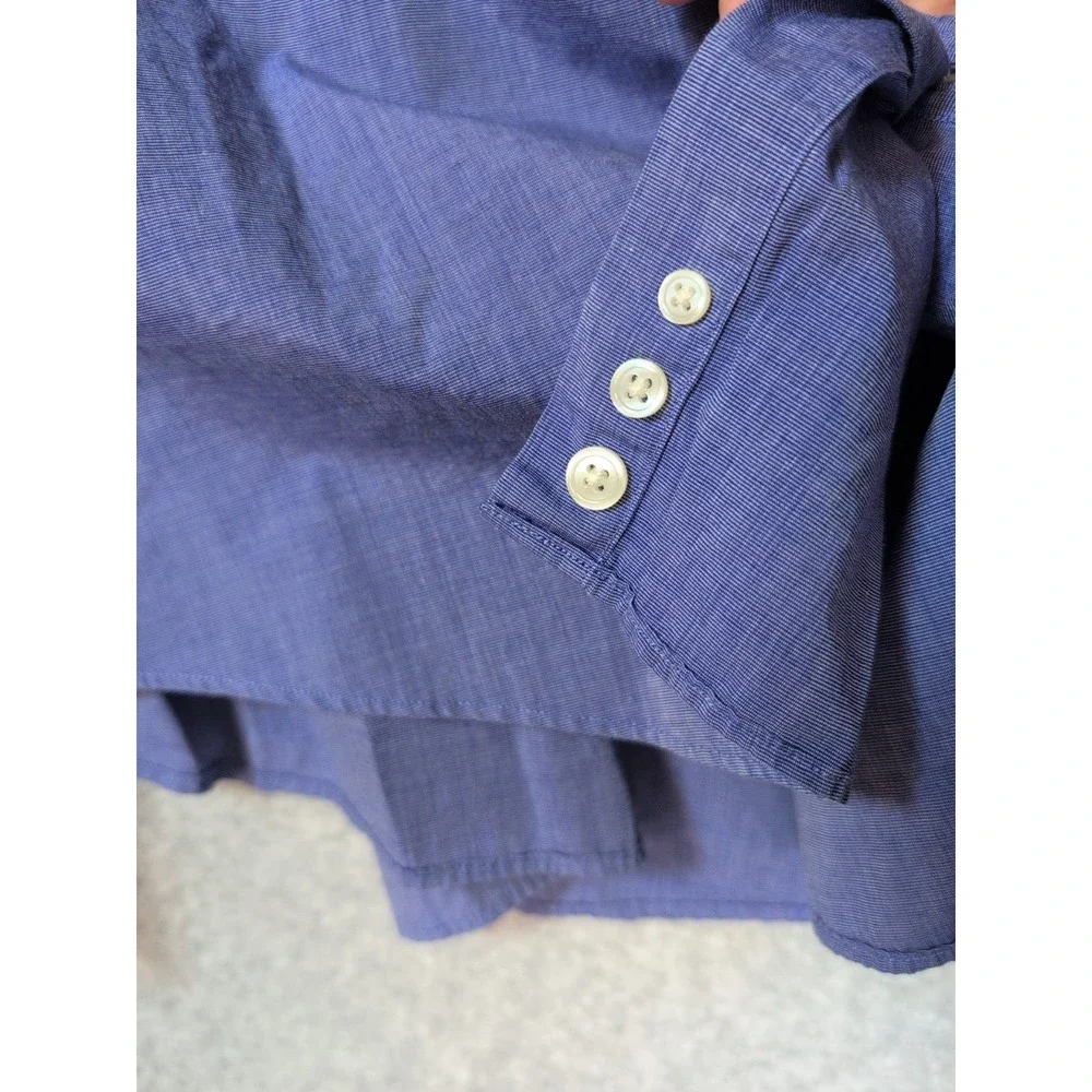 J.Crew Shirt Mens XL Blue Button Up Long Sleeve Casual Classic Heritage - Picture 8 of 8